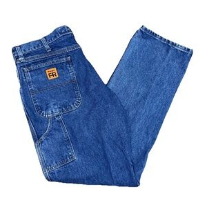Wrangler Riggs Workwear Flame Resistant FR Denim Jeans Mens 36 x 34 Carpenter